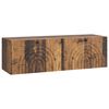 vidaXL Meuble TV mural Bois ancien 98 x 31 x 30 cm Bois d'ing&eacute;nierie