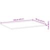 vidaXL Dessus de table rectangulaire 120x70x2 cm bois massif d'acacia