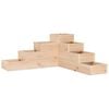 vidaXL Jardini&egrave;re 4 niveaux 80,5x79x36 cm bois de pin massif