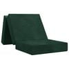 vidaXL Canap&eacute;-lit pliable 75 x 63 x 45 cm Vert fonc&eacute;