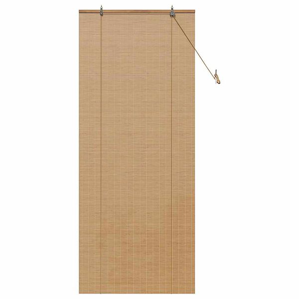 vidaXL Store enrouleur avec des rideaux Marron 90 x 220 cm Bambou