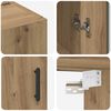 vidaXL Buffet Ch&ecirc;ne artisanal 69,5 x 34 x 90 cm Bois d'ing&eacute;nierie