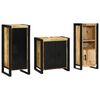 vidaXL Ensemble de mobilier de salle de bain avec &eacute;tag&egrave;re 3 pcs