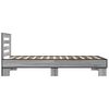 vidaXL Cadre de lit sans matelas sonoma gris 75x190 cm