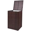 vidaXL Abri cache-poubelle Marron 76 x 78 x 123 cm