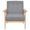 vidaXL Fauteuil gris fonc&eacute; tissu