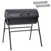 vidaXL Gril en baril avec 2 grilles de cuisson 3 pc 80 x 73 x 90 cm