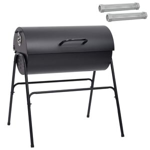 vidaXL Gril en baril avec 2 grilles de cuisson 3 pc 80 x 73 x 90 cm