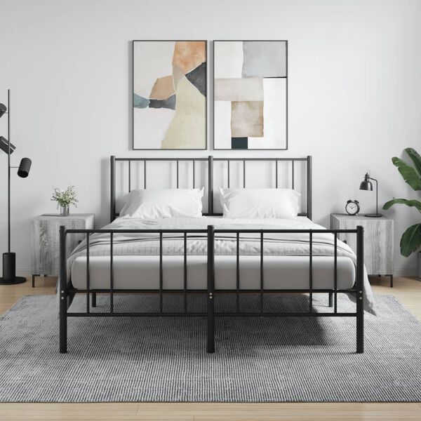 vidaXL Tables de chevet 2 pcs sonoma gris 40x40x50cm bois d'ing&eacute;nierie