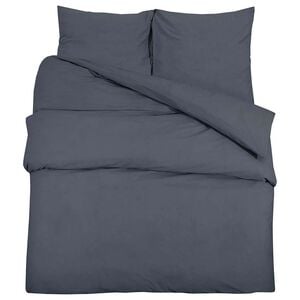vidaXL Ensemble de housse de couette Anthracite 135x200 cm Coton