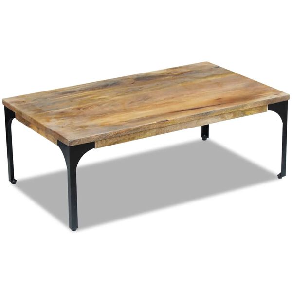 vidaXL Table basse Bois de manguier 100x60x35 cm