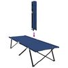 vidaXL Lit de camping pliant 2 pcs Bleu 206 x 76 x 74 cm