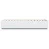 vidaXL Cadre de lit sans matelas blanc 90x200 cm