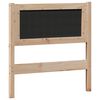 vidaXL T&ecirc;te de lit Autre marron et gris fonc&eacute; 80 cm Bois massif en pin