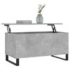 vidaXL Table basse Gris b&eacute;ton 90x44,5x45 cm Bois d'ing&eacute;nierie