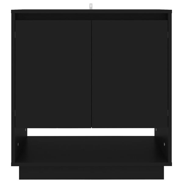 vidaXL Buffet Noir 70x41x75 cm Bois d'ing&eacute;nierie