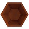 vidaXL Braise Marron 50 x 50 x 40 cm Acier patin&eacute;
