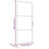 vidaXL Porte int&eacute;rieure 93x201,5 cm Noir Verre ESG et aluminium