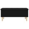 vidaXL Banc de rangement noir 102x42x46 cm bois d'ing&eacute;nierie