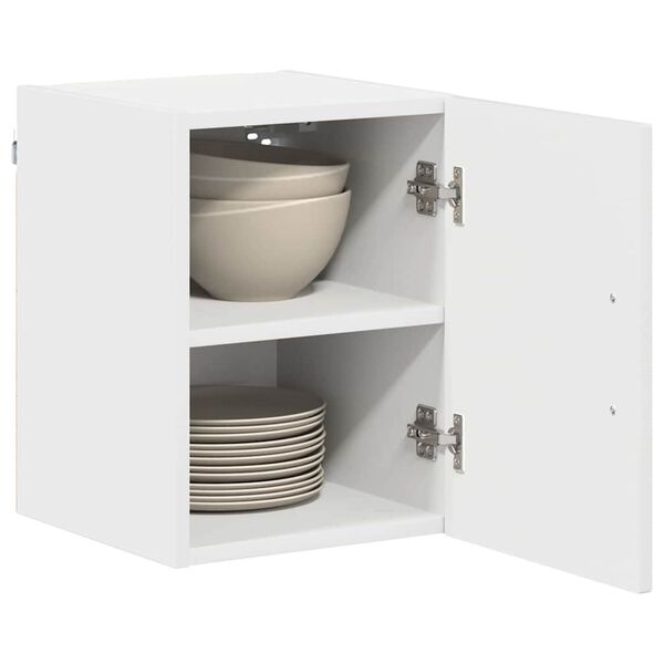 vidaXL Armoire de cuisine Kalmar 2 pcs Blanc brillant 30 x 31 x 40 cm