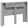 vidaXL Cabinet de T&ecirc;te de Lit avec LED Gris Sonoma Bois d'ing&eacute;nierie