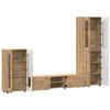 vidaXL Ensemble meuble TV FLORIN Ch&ecirc;ne artisanal Bois d'ing&eacute;nierie