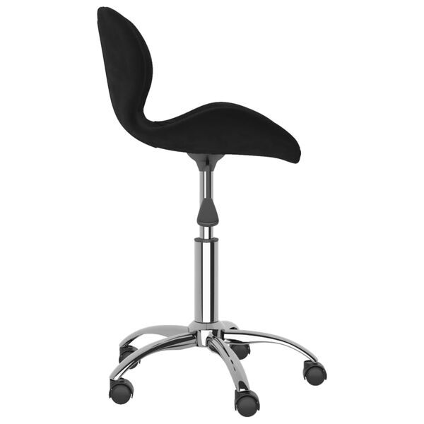 vidaXL Chaises pivotantes &agrave; manger lot de 6 Noir Velours
