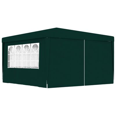 vidaXL Tente de réception et parois latérales 4x4 m Vert 90 g/m²