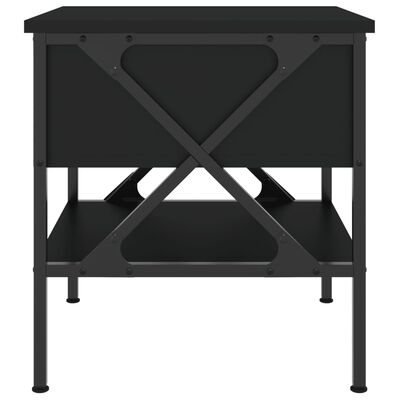 vidaXL Tables de chevet 2 pcs noir 40x42x45 cm bois d’ingénierie