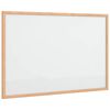 vidaXL Tableau blanc magn&eacute;tique avec cadre en bois de pin massif 60 x 40 cm