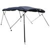 vidaXL Toit bimini à 4 arceaux parois en maille 243x(170-182)x137 cm