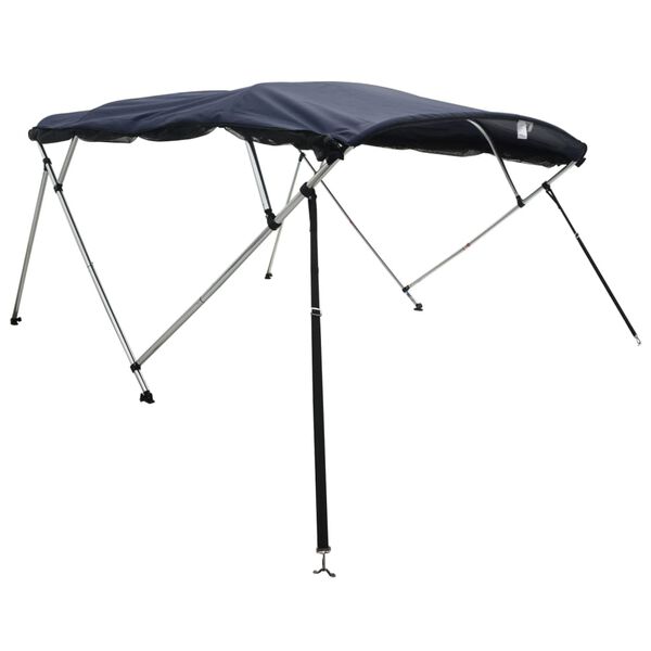 vidaXL Toit bimini à 4 arceaux parois en maille 243x(170-182)x137 cm