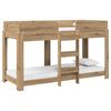 vidaXL Lit Superpos&eacute; pour Enfants Ch&ecirc;ne artisanal 75 x 190 cm