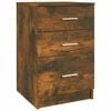 vidaXL Table de chevet Ch&ecirc;ne fum&eacute; 40x40x63 cm Bois d'ing&eacute;nierie