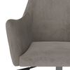 vidaXL Chaises pivotantes &agrave; manger lot de 2 gris clair velours