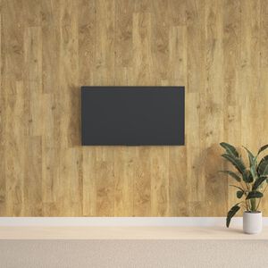 vidaXL Panneaux muraux Aspect bois Marron PVC 2,06 m&sup2;