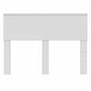 vidaXL T&ecirc;te de lit Blanc 120 cm Bois d'ing&eacute;nierie