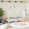 vidaXL Cadre de lit pour enfant blanc 70x140 cm bois de pin massif