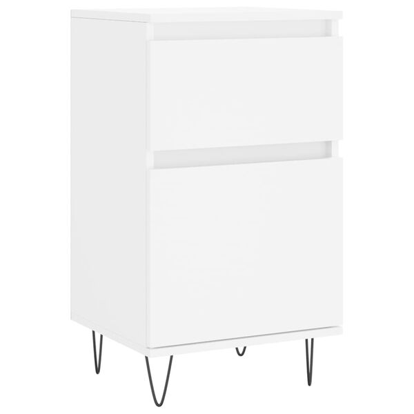vidaXL Buffet blanc 40x35x70 cm bois d’ingénierie