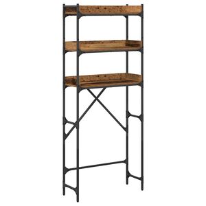 vidaXL Étagère pour machine à laver Bois ancien 67 x 25 x 163 cm