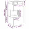 vidaXL Braise Marron 50 x 50 x 100 cm Acier