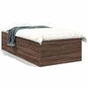 vidaXL Cadre de lit sans matelas ch&ecirc;ne marron 100x200 cm