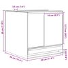 vidaXL Terrarium avec stockage Transparent 30 x 30 x 30 cm Verre