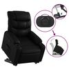 vidaXL Fauteuil inclinable &eacute;lectrique noir similicuir