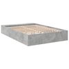 vidaXL Cadre de lit sans matelas gris b&eacute;ton 135x190 cm