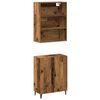 vidaXL Buffet avec armoire murale vieux bois bois d'ing&eacute;nierie