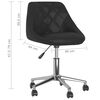 vidaXL Chaises pivotantes &agrave; manger lot de 4 Noir Similicuir