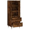 vidaXL Buffet haut Chêne fumé 40x36x110 cm Bois d'ingénierie