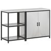 vidaXL Ensemble de rangement cuisine HATTEM 2 pc Argent&eacute;