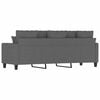 vidaXL Canap&eacute; &agrave; 3 places Gris fonc&eacute; 180 cm Tissu
